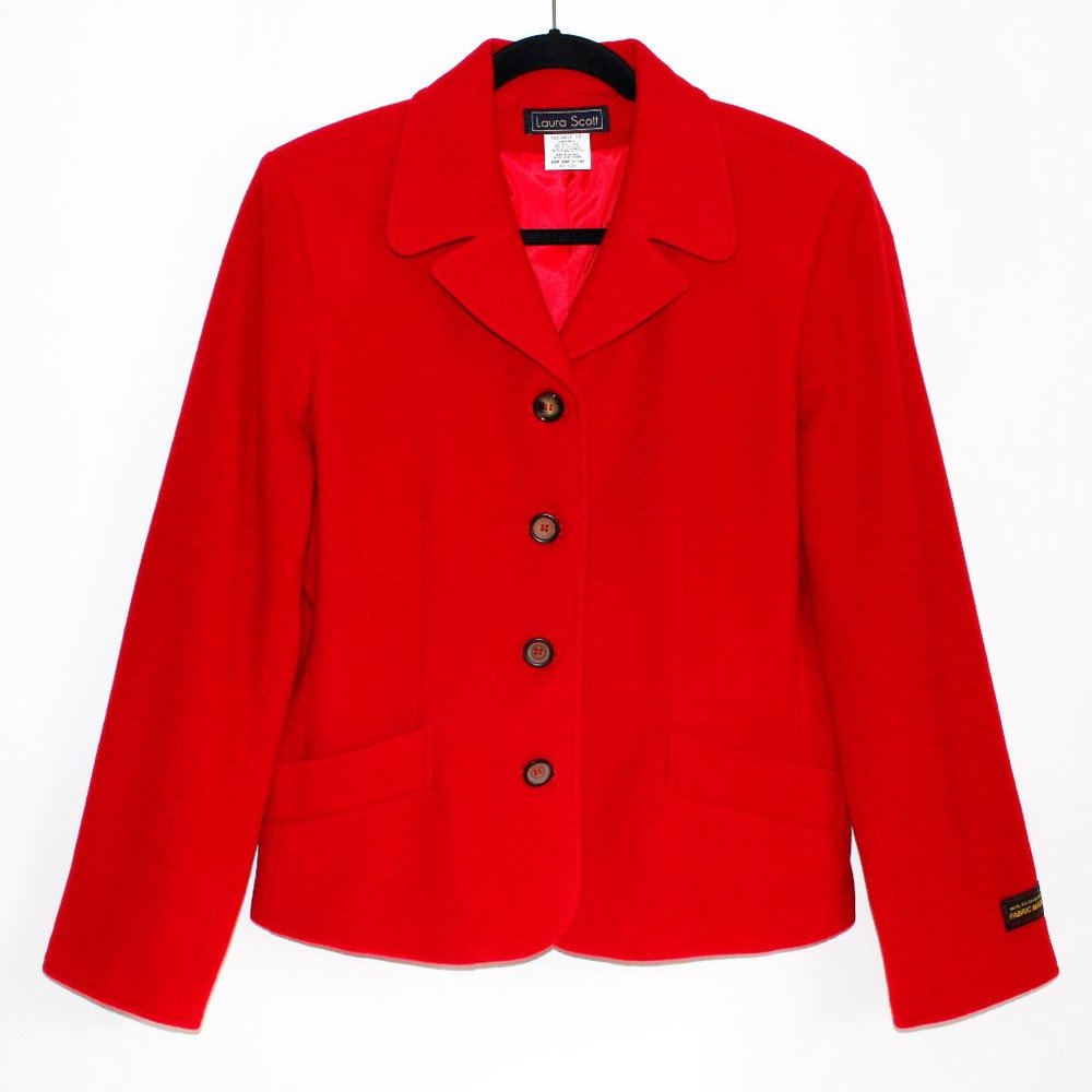 Laura Scott Vintage 90s Italian Wool Blend Jacket